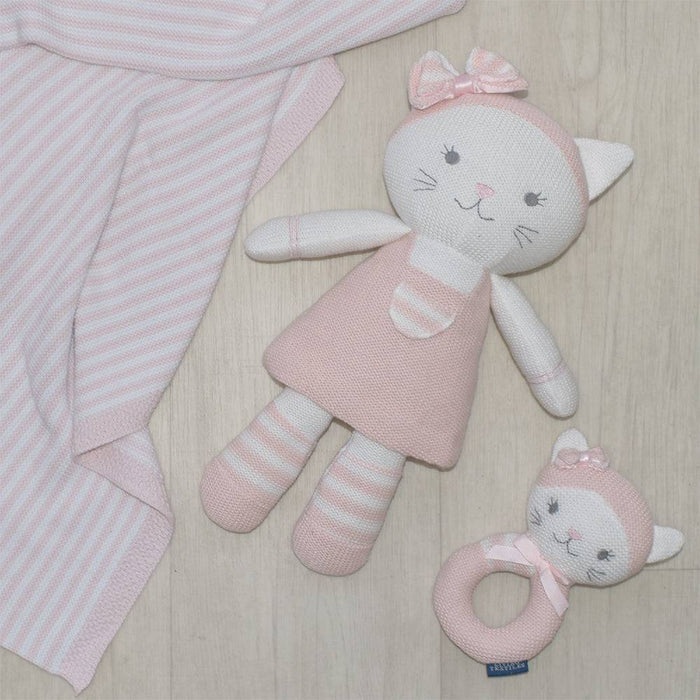Daisy the Cat Knitted Toy - Lozza’s Gifts & Homewares 