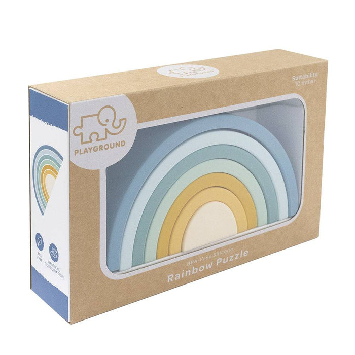 Silicone Rainbow Puzzle - Blue - Lozza’s Gifts & Homewares 