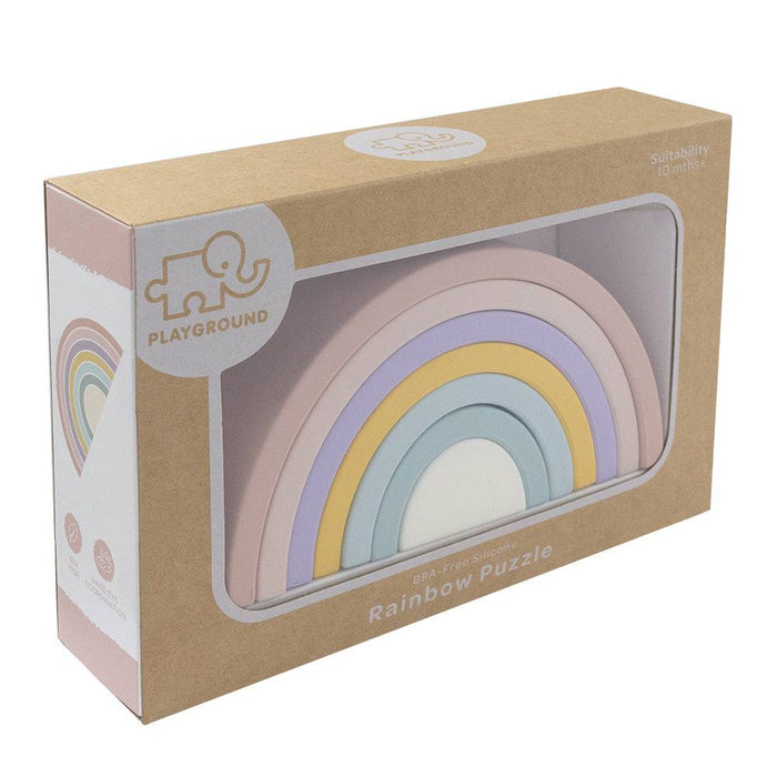 Silicone Rainbow Puzzle - Rose - Lozza’s Gifts & Homewares 