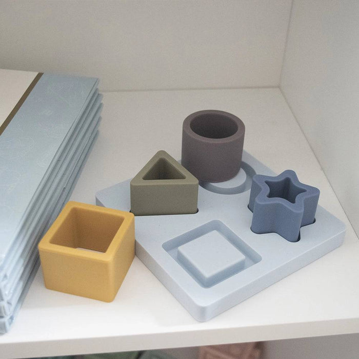 Silicone Shape Puzzle - Steel Blue - Lozza’s Gifts & Homewares 