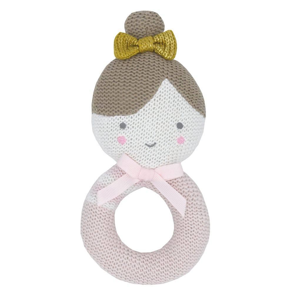 Living Textiles Sophia the Ballerina Knitted Rattle — Lozza’s Gifts