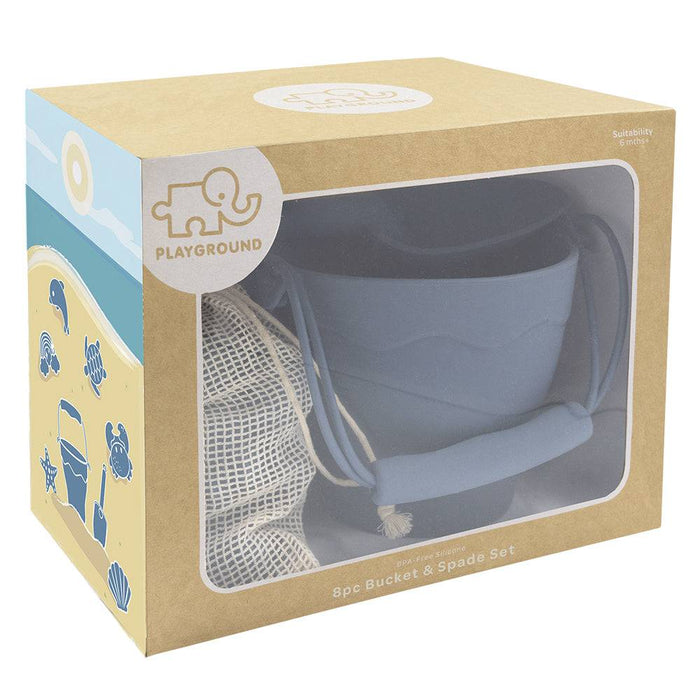 Silicone 8pc Bucket & Spade Set - Lozza’s Gifts & Homewares 