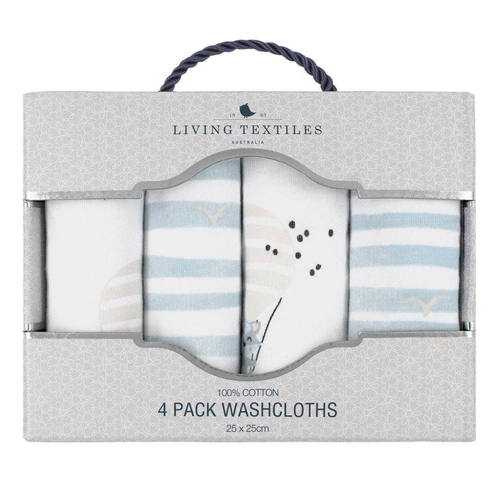 4-Pack Wash Cloths - Up Up & Away - Lozza’s Gifts & Homewares 