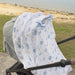 Muslin Swaddle & Pram Pegs - Whale of a Time - Lozza’s Gifts & Homewares 