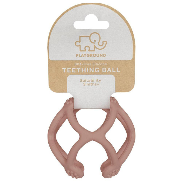 Silicone Teething Ball - Rose - Lozza’s Gifts & Homewares 