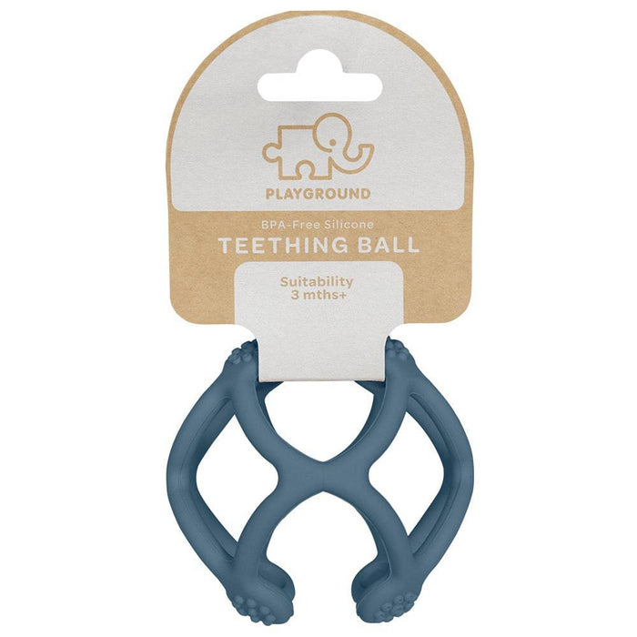 Silicone Teething Ball -Steel Blue - Lozza’s Gifts & Homewares 