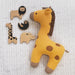 Cotton Knit Giraffe Cushion - Lozza’s Gifts & Homewares 