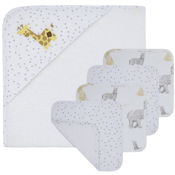 5-Piece Bath Gift Set - Pitter Patter Giraffe - Lozza’s Gifts & Homewares 