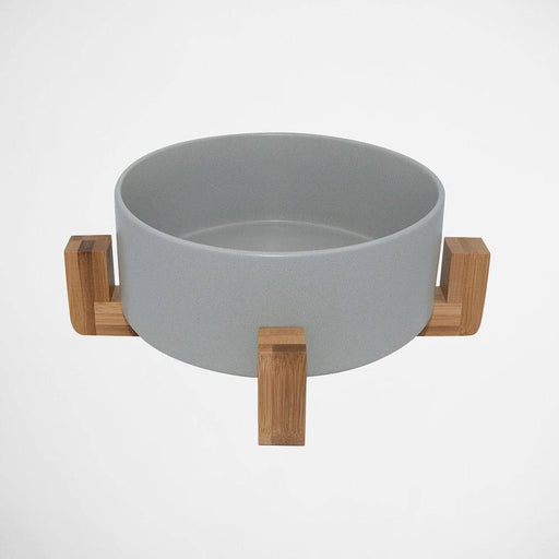 Ceramic Pet Bowl with Stand - Medium - Lozza’s Gifts & Homewares 