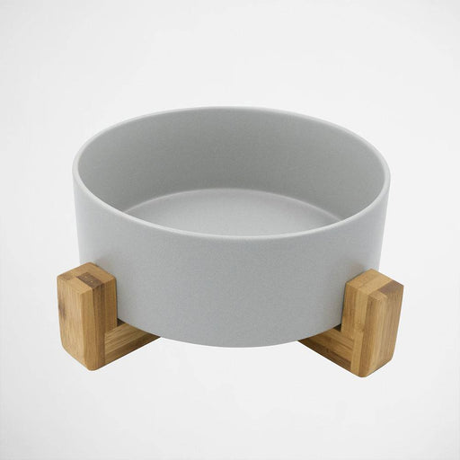 Ceramic Pet Bowl with Stand - Medium - Lozza’s Gifts & Homewares 