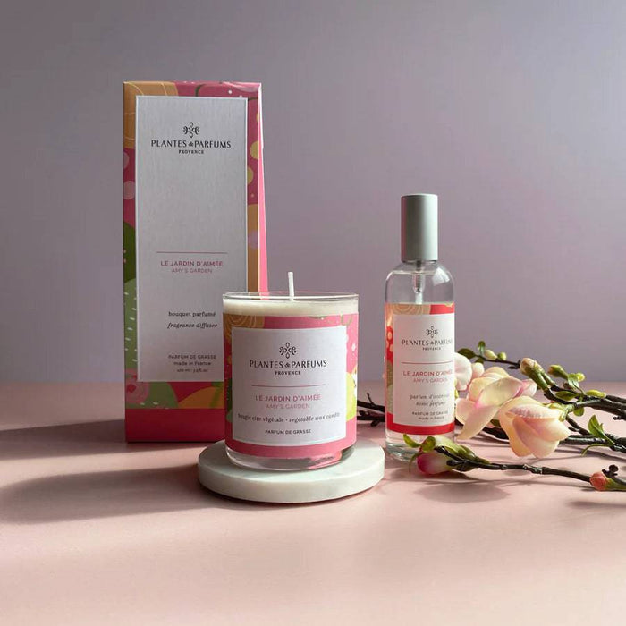 Plantes & Parfums - 180g Handcrafted Perfumed Candle - Amy's Garden - Lozza’s Gifts & Homewares 