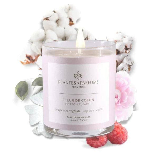 Plantes & Parfums -180g Handcrafted Perfumed Candle - Cotton Flower - Lozza’s Gifts & Homewares 
