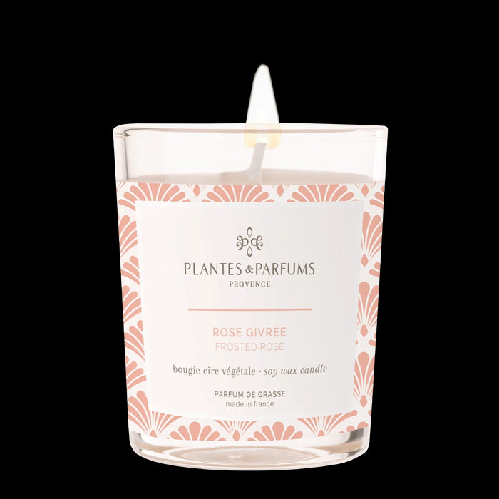 Plantes & Parfums - 75g Handcrafted Perfumed Candle - Frosted Rose - Lozza’s Gifts & Homewares 