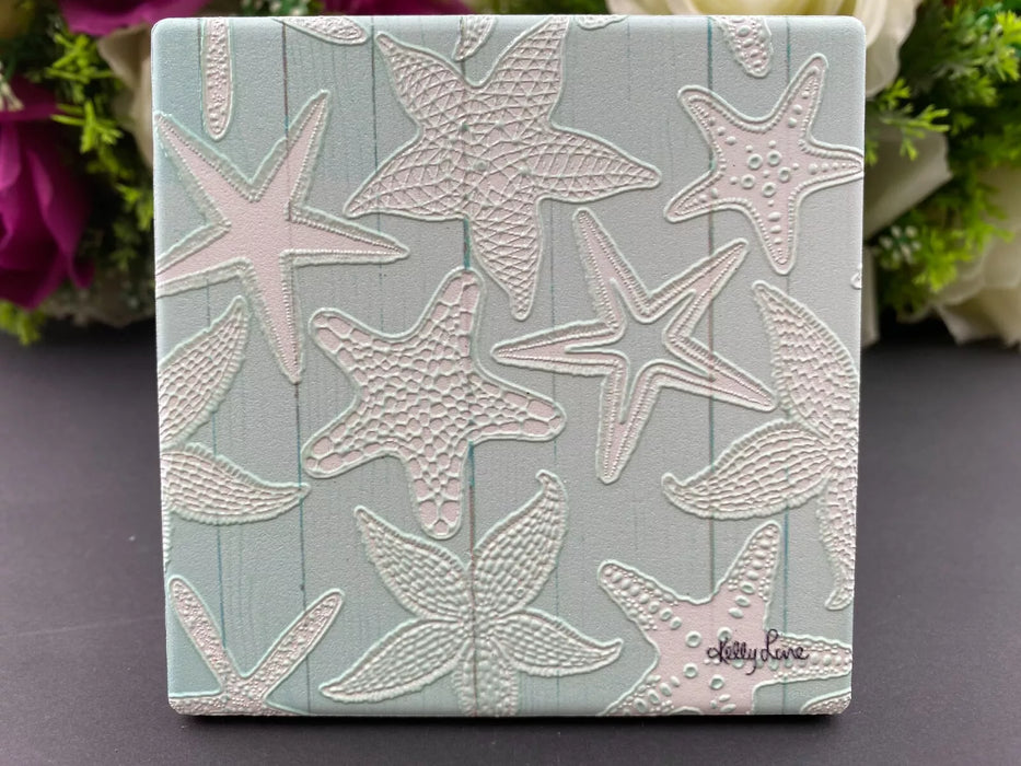 Coasters Ceramic 4 Pack Assorted - Summer