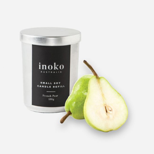 Inoko | Small Timber Vessel & Two Candle Refills