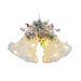 Snowy Light Up Double Christmas Bells - 42cm - Lozza’s Gifts & Homewares 