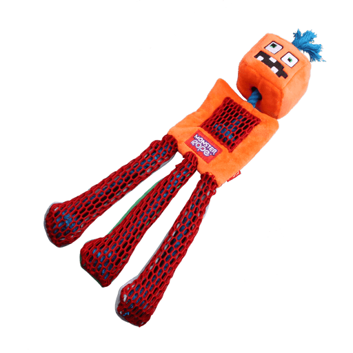 Gigwi Monster Rope Squeaker Orange Medium/Large - Lozza’s Gifts & Homewares 