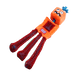 Gigwi Monster Rope Squeaker Orange Medium/Large - Lozza’s Gifts & Homewares 