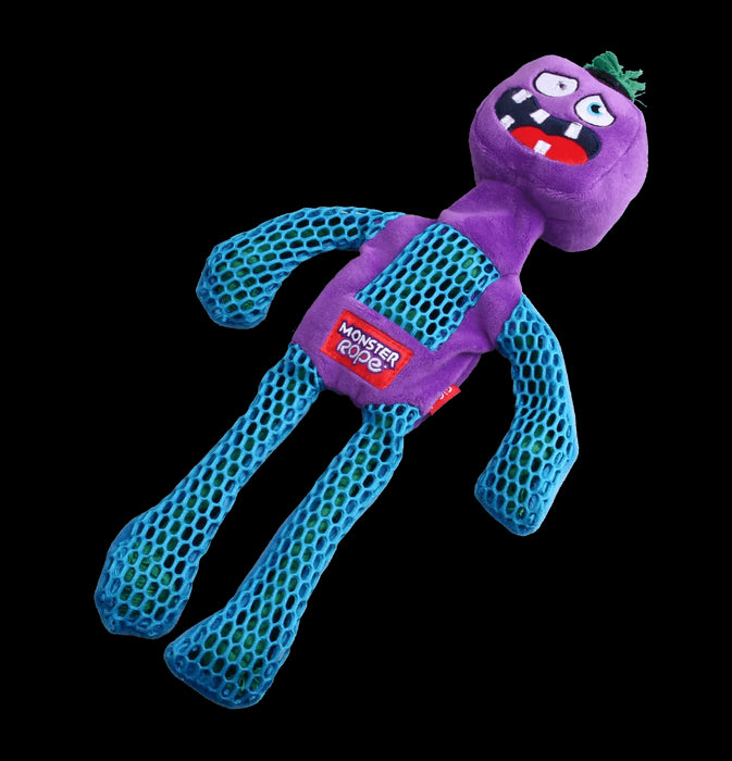 Gigwi Monster Rope Squeaker Purple Medium/Large - Lozza’s Gifts & Homewares 