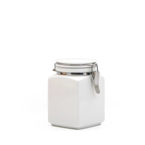 White Square Canister - Medium - Lozza’s Gifts & Homewares 